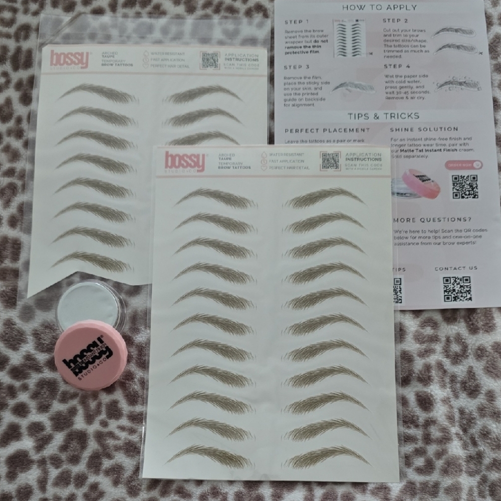 Bossy Brow TATTOOS - ARCHED - TAUPE